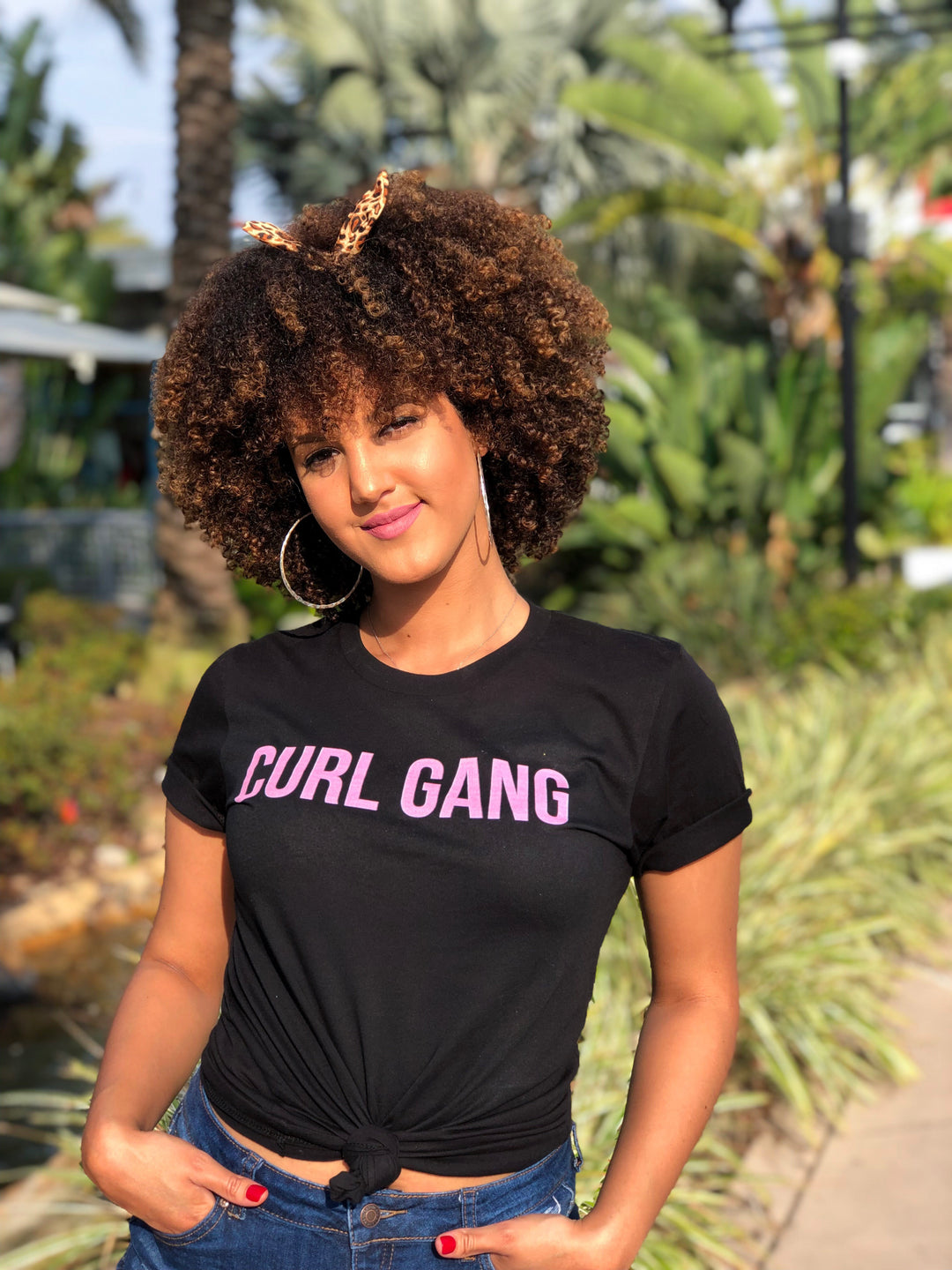 Womens Curly Hair Gang Dark T-Shirt - Curly Hair Tshirts Womens Curly Hair Gang Dark T-Shirt - Curly Hair Tshirts